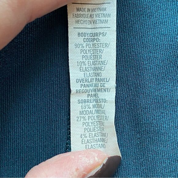 🚨FINAL OFFER Under Armour Dark Teal StudioLux Fitted Moto Jacket Size Medium - Picture 10 of 14